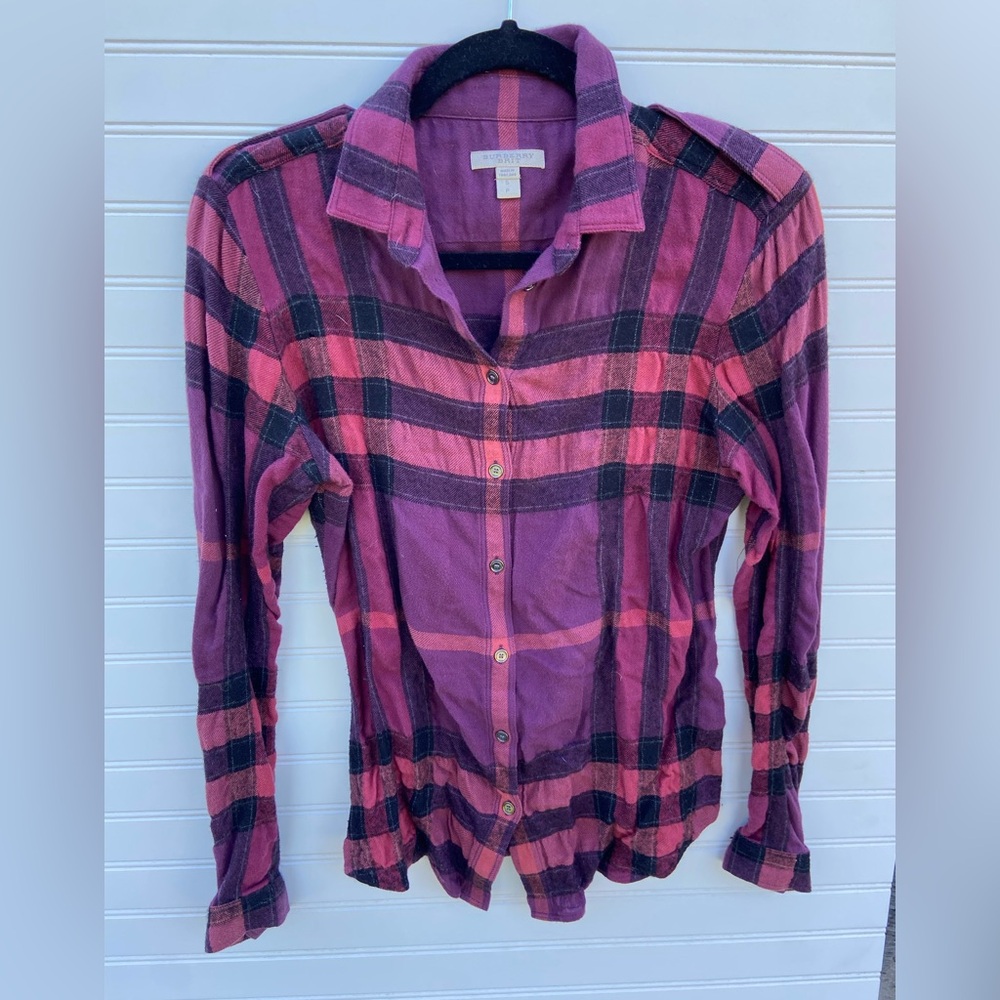 Burberry Large Nova Check Purple Flannel